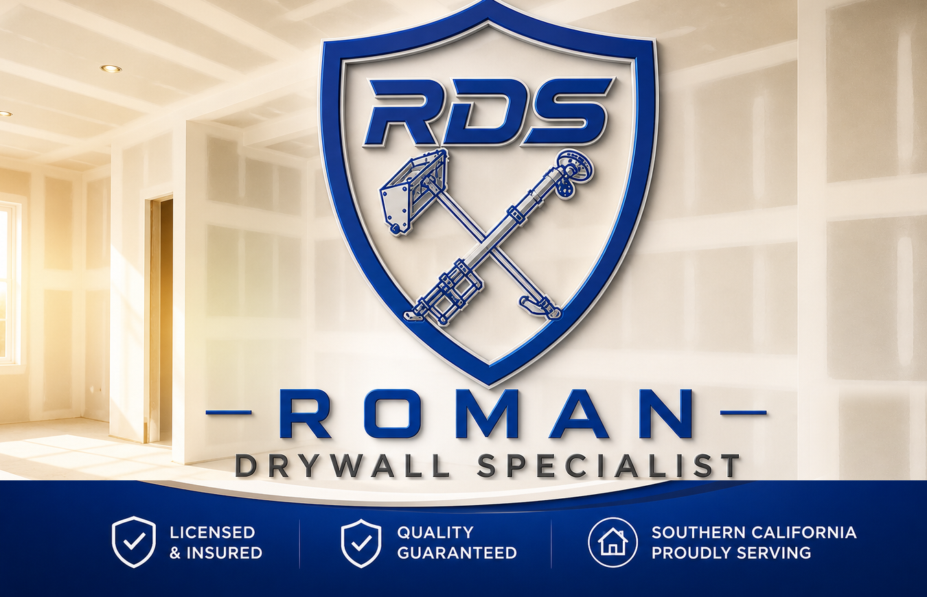 Roman Drywall Specialist — Quality. Precision. Trust. Licensed & insured, serving Southern California.