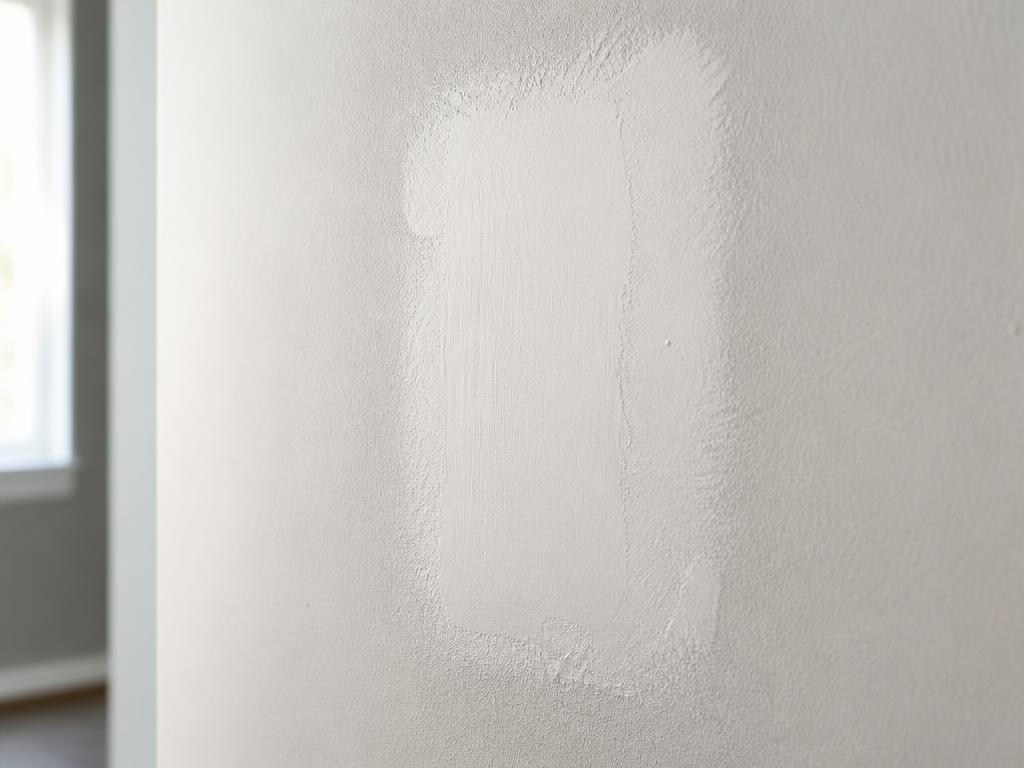 Smooth drywall patch repair on an interior wall